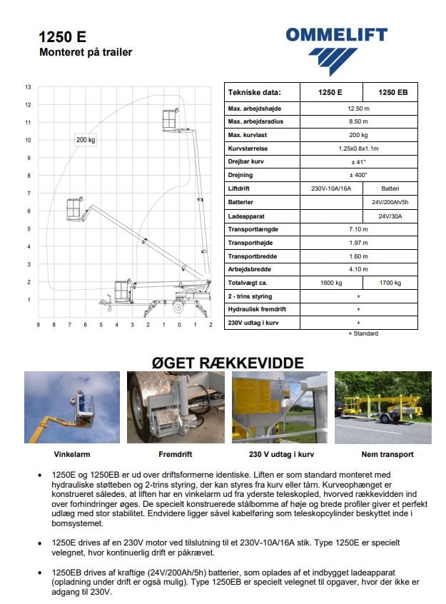 Trailerlift Omme 1250 thumbnail 1